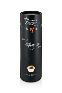 Массажное масло Plaisirs Secrets Creme Brulee (59 мл) с афродизиаками съедобное, подарочная упаковка, photo number 4