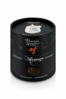 Массажная свеча Plaisirs Secrets Chocolate (80 мл) подарочная упаковка, керамический сосуд, фото №4