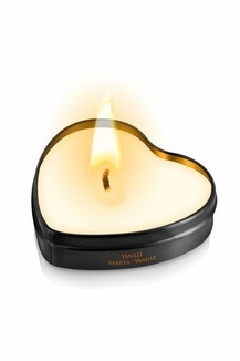 Массажная свеча-сердечко Plaisirs Secrets Vanilla (35 мл), фото №4