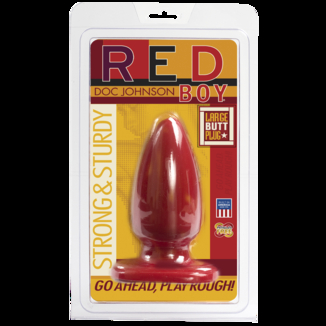Анальная пробка-втулка Doc Johnson Red Boy - Large 5 Inch, макс. диаметр 5,5см, фото №3