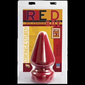 Анальная пробка Doc Johnson Red Boy - XL Butt Plug The Challenge, диаметр 12 см, фото №3