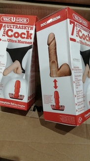 Трусики со страпоном Doc Johnson Vac-U-Lock 7 Inch ULTRASKYN Ultra Harness (мятая упаковка!!!), фото №3