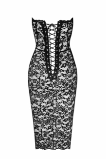 Платье Noir Handmade F301 Catalyst lace up midi dress - S, numer zdjęcia 7