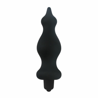 Анальная пробка с вибрацией Adrien Lastic Bullet Amuse Black, макс. диаметр 3,9см, фото №2