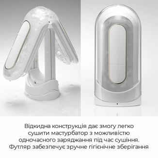 Вибромастурбатор Tenga Flip Zero Electronic Vibration White, изменяемая интенсивность, раскладной, фото №7