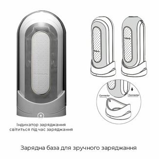 Вибромастурбатор Tenga Flip Zero Electronic Vibration White, изменяемая интенсивность, раскладной, фото №8