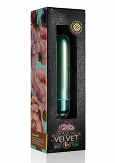 Вибропуля Rocks Off RO-90mm Touch of Velvet Aqua Lily матовая, 10 режимов работы, на батарейке, фото №3