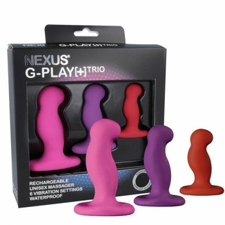 Набор вибромассажеров простаты Nexus G-Play Trio Plus, макс диаметр 2,3-3,0-3,5см, для новичков, фото №2