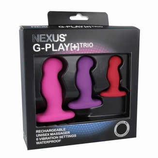 Набор вибромассажеров простаты Nexus G-Play Trio Plus, макс диаметр 2,3-3,0-3,5см, для новичков, фото №3