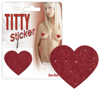 Украшение для сосков - Titty Sticker Heart, фото №2