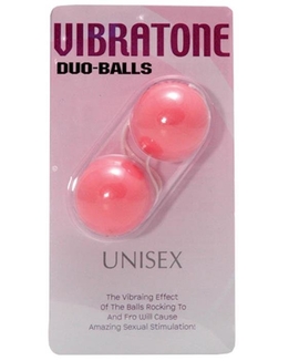 Вагинальные шарики - Vibratone Duo Balls Blistercard, розовый, фото №2