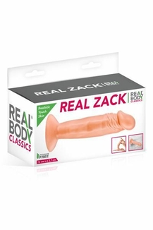 Фаллоимитатор Real Body - Real Zack Flesh, TPE, диаметр 3,7см, фото №4