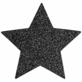 Пэстис - стикини Bijoux Indiscrets - Flash Star Black, наклейки на соски, photo number 3