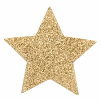 Пэстис - стикини Bijoux Indiscrets - Flash Star Gold, наклейки на соски, фото №3