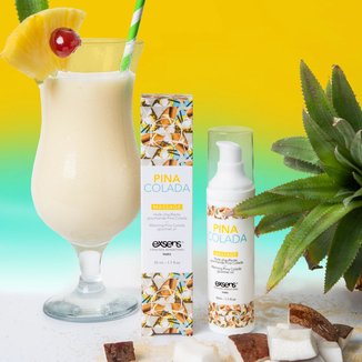 Массажное масло EXSENS Pina Colada 50мл разогревающее, без сахара, без парабенов, съедобное, photo number 6