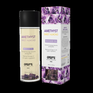 Массажное масло EXSENS Amethyst Sweet Almond (расслабляющее с аметистом) 100мл, натуральное, numer zdjęcia 2