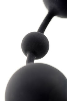 Анальний ланцюжок Toyfa A-Toys з кульками, силікон, чорний, 35,9 см, фото №6