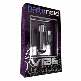 Вибропуля Bathmate Vibe Bullet Chrome, глубокая мощная вибрация, numer zdjęcia 4