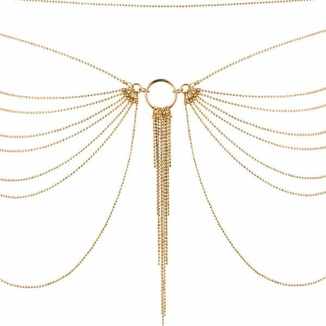 Цепочка на трусики или лиф Bijoux Indiscrets MAGNIFIQUE Waist Chain - Gold, украшение на тело, фото №3