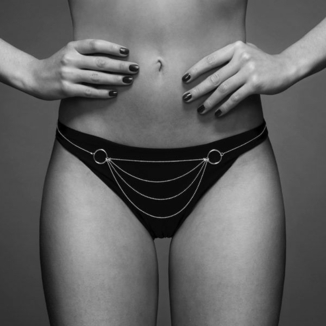 Цепочка-трусики Bijoux Indiscrets Magnifique Bikini Chain – Gold, украшение для тела, numer zdjęcia 6