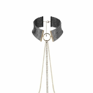 Ожерелье-воротник Bijoux Indiscrets Desir Metallique Collar - Black, фото №3