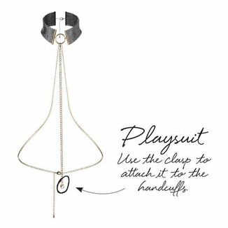 Ожерелье-воротник Bijoux Indiscrets Desir Metallique Collar - Black, numer zdjęcia 6