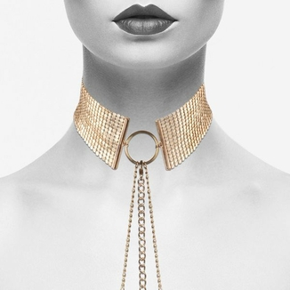 Ожерелье-воротник Bijoux Indiscrets Desir Metallique Collar - Gold, фото №7