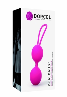 Вагинальные шарики Dorcel Dual Balls Magenta, диаметр 3,6см, вес 55гр, фото №4