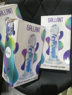 Фаллоимитатор Alive Gallant Jelly Dildo (мятая упаковка), numer zdjęcia 3