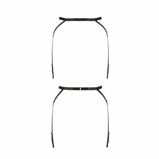 Пояс-стрепы с подвязками для чулок Passion Exclusive MEGGY GARTER BELT L/XL, black, фото №6