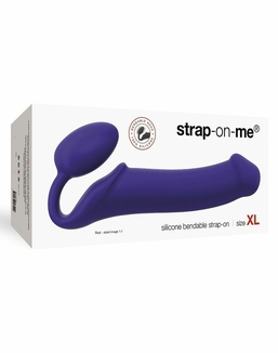 Безремневой страпон Strap-On-Me Violet XL, полностью регулируемый, диаметр 4,5см, фото №4