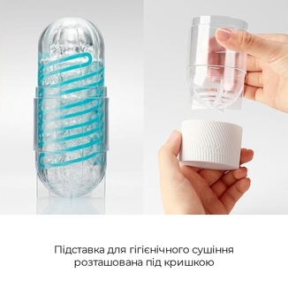 Мастурбатор Tenga Spinner 01 Tetra с упругой стимулирующей спиралью внутри, нежная спираль, photo number 7