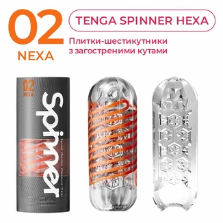 Мастурбатор Tenga Spinner 02 Hexa с упругой стимулирующей спиралью внутри, стандартная спираль, photo number 5