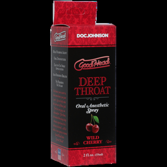 Спрей для минета Doc Johnson GoodHead DeepThroat Spray – Wild Cherry 59 мл для глубокого минета, фото №3