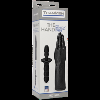 Рука для фистинга Doc Johnson Titanmen The Hand with Vac-U-Lock Compatible Handle, диаметр 6,9см, фото №3