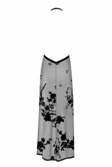 Платье Noir Handmade F312 Divinity long flocked mesh dress with open back - 3XL, numer zdjęcia 6