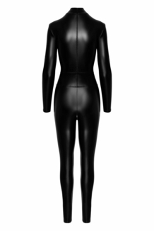 Комбинезон Noir Handmade F319 Caged wetlook catsuit with zippers and ring - M, numer zdjęcia 7