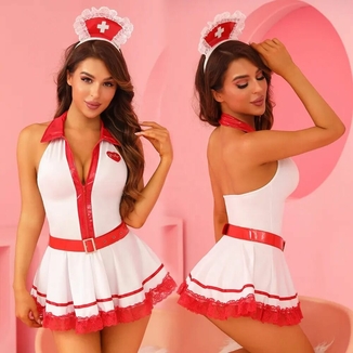 Эротический костюм медсестры JSY 8306 One Size, numer zdjęcia 3