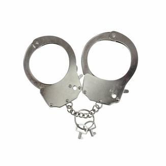 Наручники металлические Adrien Lastic Handcuffs Metallic (полицейские), фото №2