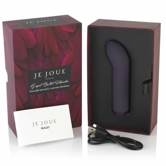 Премиум вибратор Je Joue - G-Spot Bullet Vibrator Purple с глубокой вибрацией, numer zdjęcia 9