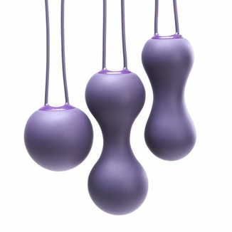 Набор вагинальных шариков Je Joue - Ami Purple, диаметр 3,8-3,3-2,7см, вес 54-71-100гр, фото №3