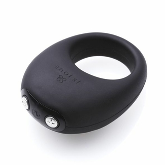 Премиум эрекционное кольцо Je Joue - Mio Black с глубокой вибрацией, эластичное, магнитная зарядка, numer zdjęcia 2