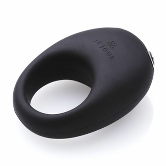 Премиум эрекционное кольцо Je Joue - Mio Black с глубокой вибрацией, эластичное, магнитная зарядка, numer zdjęcia 3