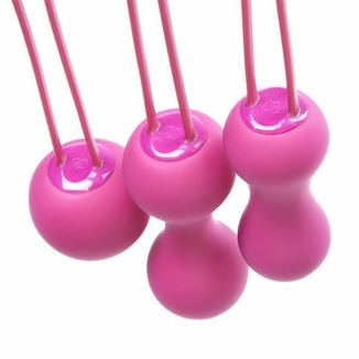 Набор вагинальных шариков Je Joue - Ami Fuchsia, диаметр 3,8-3,3-2,7см, вес 54-71-100гр, фото №3