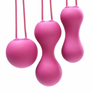 Набор вагинальных шариков Je Joue - Ami Fuchsia, диаметр 3,8-3,3-2,7см, вес 54-71-100гр, photo number 4