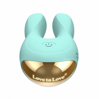 Вибратор-кролик Love To Love Hear Me Menthe с двумя моторчиками и разноцветной LED-подсветкой, фото №6