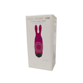 Вибропуля Adrien Lastic Pocket Vibe Rabbit Pink со стимулирующими ушками, numer zdjęcia 6