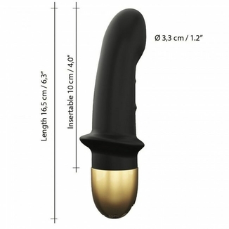 Вибратор Dorcel Mini Lover Black 2.0 перезаряжаемый, для точки G и массажа простаты, numer zdjęcia 6