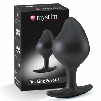 Силиконовая анальная пробка Mystim Rocking Force L для электростимулятора, диаметр 4,7см, numer zdjęcia 6