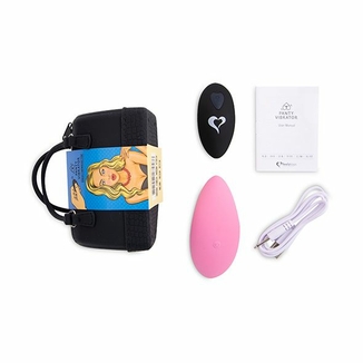 Вибратор в трусики FeelzToys Panty Vibrator Pink с пультом ДУ, 6 режимов работы, сумочка-чехол, numer zdjęcia 7